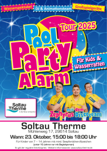 Poolparty mit dem Zephyrus Discoteam im Oktober 2025